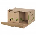 Контейнер архивный картонный Esselte Eco, коричневый