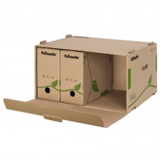 Контейнер архивный картонный Esselte Eco, коричневый