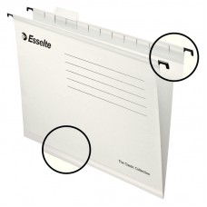 Файл подвесной А4 Esselte Classic, картонный, 25 шт., белый