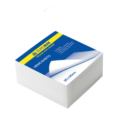 Бумага для заметок 80х80 мм. Buromax, 550 л., непроклеенная, белая