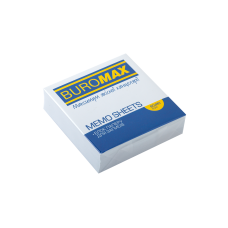 Бумага для заметок 80х80 мм. Buromax Jobmax, 250 л., непроклеенная, белая