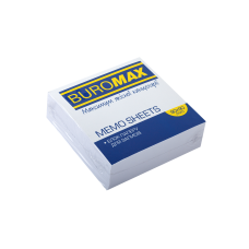 Бумага для заметок 90х90 мм. Buromax Jobmax, 330 л., непроклеенная, белая