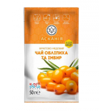 Чай фруктово-медовый Аскания-Пак Облепиха и имбирь 50г, сашет