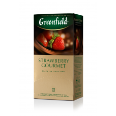 Чай черный Greenfield Strawberry Gourmet 1,5г, 25шт, пакетированный