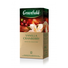 Чай черный Greenfield Vanilla Cranberry 1,5г, 25шт, пакетированный
