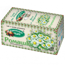 Чай травяной Карпатський Чай Ромашка 1г, 20шт, пакетированный