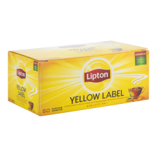 Чай черный Lipton Yellow Label 2г, 50шт, пакетированный