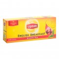 Чай черный Lipton English Breakfast 2г, 25шт, пакетированный