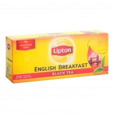 Чай черный Lipton English Breakfast 2г, 25шт, пакетированный