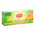 Чай зелёный Lipton Citrus Garden Green 2г, 25шт, пакетированный