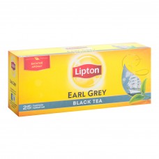Чай черный Lipton Earl Grey 2г, 25шт, пакетированный