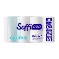 Полотенца целлюлозные "SoffiPro Optimal", 8 рулонов, белые, 2 слоя