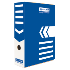 Короб архивный картонный Buromax "Jobmax", 80 мм, синий