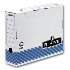 Короб архивный картонный Fellowes "R-Kive Prima", 80 мм, синий