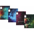 Папка А4 с боковым прижимом Optima CLIP В "Universe", ассорти