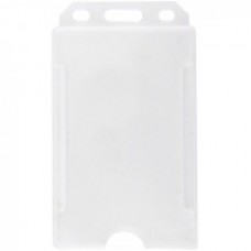 Бейдж вертикальный Optima, PP+PVC, 54х85 мм
