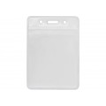 Бейдж вертикальний Optima, замок zip lock, PVC, 91х128 мм