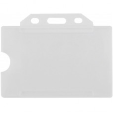Бейдж горизонтальный Optima, PP+PVC, 85х54 мм