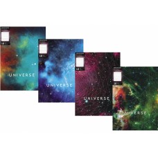 Папка А4 с 10 файлами Optima "Universe", ассорти