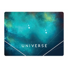 Папка пластиковая А4 на резинках Optima "Universe", ассорти