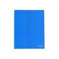 Папка-уголок А4 с отделением для визиток Economix, синяя