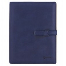 Бизнес-организатор на кнопке Optima, 185 х 235 мм, на кольцах, синий