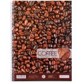 Блокнот Optima "Рисунки природы" Coffee, А4, 80 л., боковая спираль