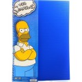 Блокнот Cool for school, А4, 80 л., серия "Simpsons", боковая спираль, синий