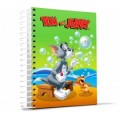 Блокнот Cool for school, А5, 48 л., серия "Tom and Jerry", боковая спираль, зеленый