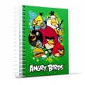 Блокнот Cool for school, А5, 48 л., серия "Angry Birds", боковая спираль, зеленый