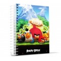 Блокнот Cool for school, А5, 48 л., серия "Angry Birds", боковая спираль, черный
