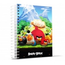 Блокнот Cool for school, А5, 48 л., серия "Angry Birds", боковая спираль, черный