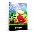 Блокнот Cool for school, А4, 80 л., серия "Angry Birds", боковая спираль, зеленый