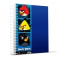 Блокнот Cool for school, А4, 80 л., серия "Angry Birds", боковая спираль, синий