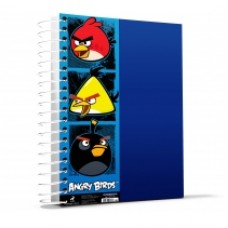 Блокнот Cool for school, А4, 80 л., серия "Angry Birds", боковая спираль, синий