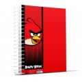 Блокнот Cool for school, А4, 80 л., серия "Angry Birds", боковая спираль, красный