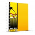 Блокнот Cool for school, А4, 80 л., серия "Angry Birds", боковая спираль, желтый