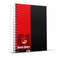 Блокнот Cool for school, А4, 80 л., серия "Angry Birds", боковая спираль, черный