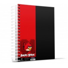 Блокнот Cool for school, А4, 80 л., серия "Angry Birds", боковая спираль, черный
