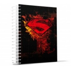 Блокнот Cool for school, А4, 80 л., серия "Superman", боковая спираль, красный