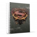 Блокнот Cool for school, А4, 80 л., серия "Superman", боковая спираль, серый