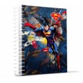 Блокнот Cool for school, А5, 48 л., серия "Superman", боковая спираль, красный