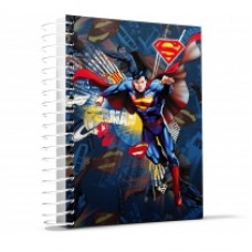 Блокнот Cool for school, А5, 48 л., серия "Superman", боковая спираль, красный