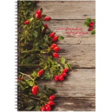 Блокнот Optima "Рисунки природы", А4, 80 л., боковая спираль, ассорти