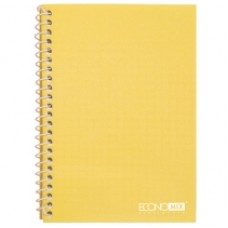Блокнот Economix, А5, 80 л., боковая спираль, желтый