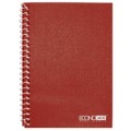 Блокнот Economix, А6, 80 л., боковая спираль, красный