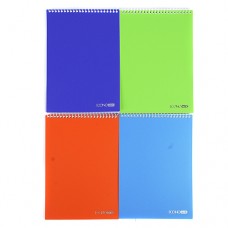 Блокнот Economix, А5, 80 л., верхняя спираль, ассорти
