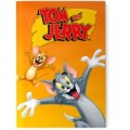 Блокнот Cool for school, А5, 48 л., серия "Tom and Jerry", термобиндер, вертикальная проклейка, оранжевый