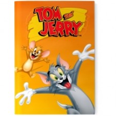 Блокнот Cool for school, А5, 48 л., серия "Tom and Jerry", термобиндер, вертикальная проклейка, оранжевый