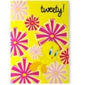 Блокнот Cool for school, А5, 48 л., серия "Tweety", термобиндер, вертикальная проклейка, желтый